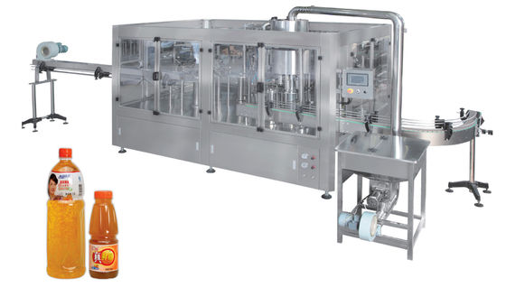 Edelstahl 4 in 1 6000 BPH automatisierter Flaschenabfüllmaschine