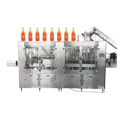 2450*1800*2200mm 6.68kw 6000 BPH Monoblock Flaschenabfüllmaschine